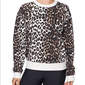 NWT Betsey Johnson Capri leopard sweatshirt